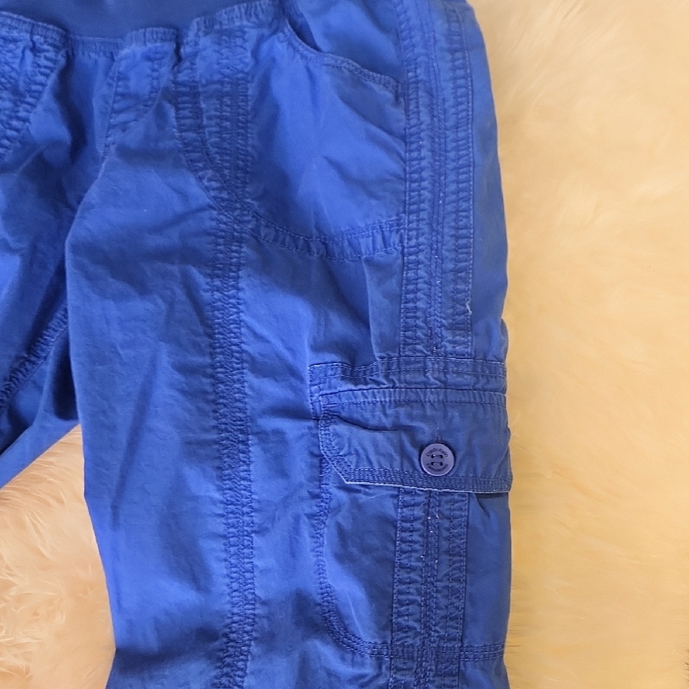 Y2K Calvin Klein Performance Women's Dopamine Boost Blue Cargo Joggers Sz Med - Picture 6 of 9